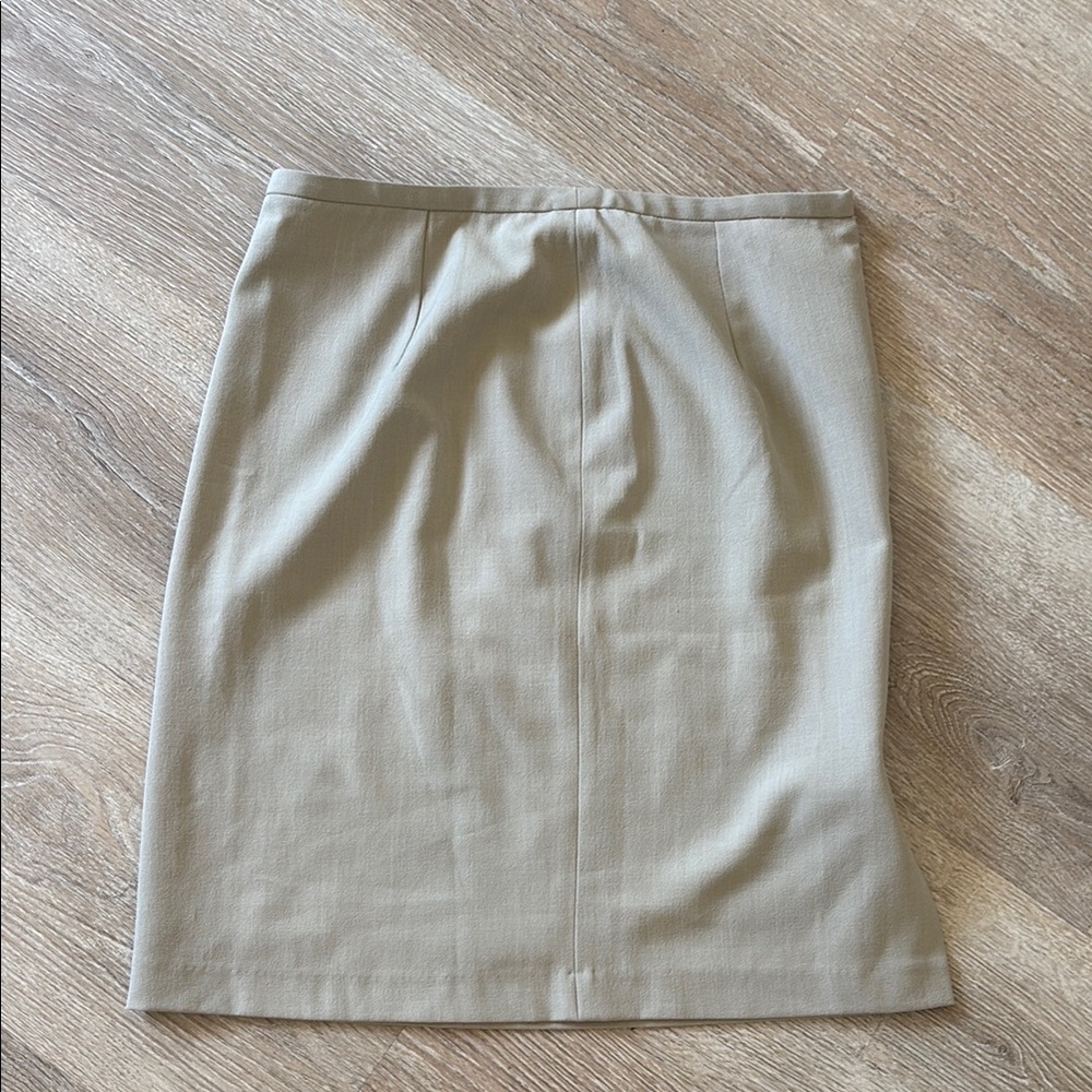 Tan Pencil Skirt Knee-Length for Work